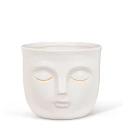 Vases & Pots*Abbott Sleeping Face Planter - White