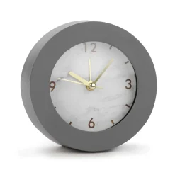 Decorative Objects*Attitudes Import 2 Small Alarm Clock - Gray
