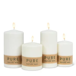 Decorative Candles*Abbott Small Ecological Pillar - White