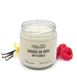 Scented Candles*Au Naturel Soy Candle 250Ml - Vanilla And Black Raspberry