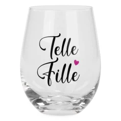 All For Wine*Attitudes Import 2 Stemless Wine Glass - Telle Mere Telle Fille