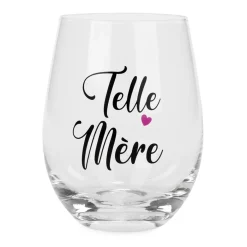 All For Wine*Attitudes Import 2 Stemless Wine Glass - Telle Mere Telle Fille