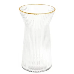 Vases & Pots*Group ADV Striated Glass Vase - Gold
