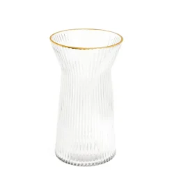 Vases & Pots*Group ADV Striated Glass Vase - Gold