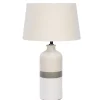 Luminaires*Attitudes Import 2 Table Lamp - Base With Gray Stripe