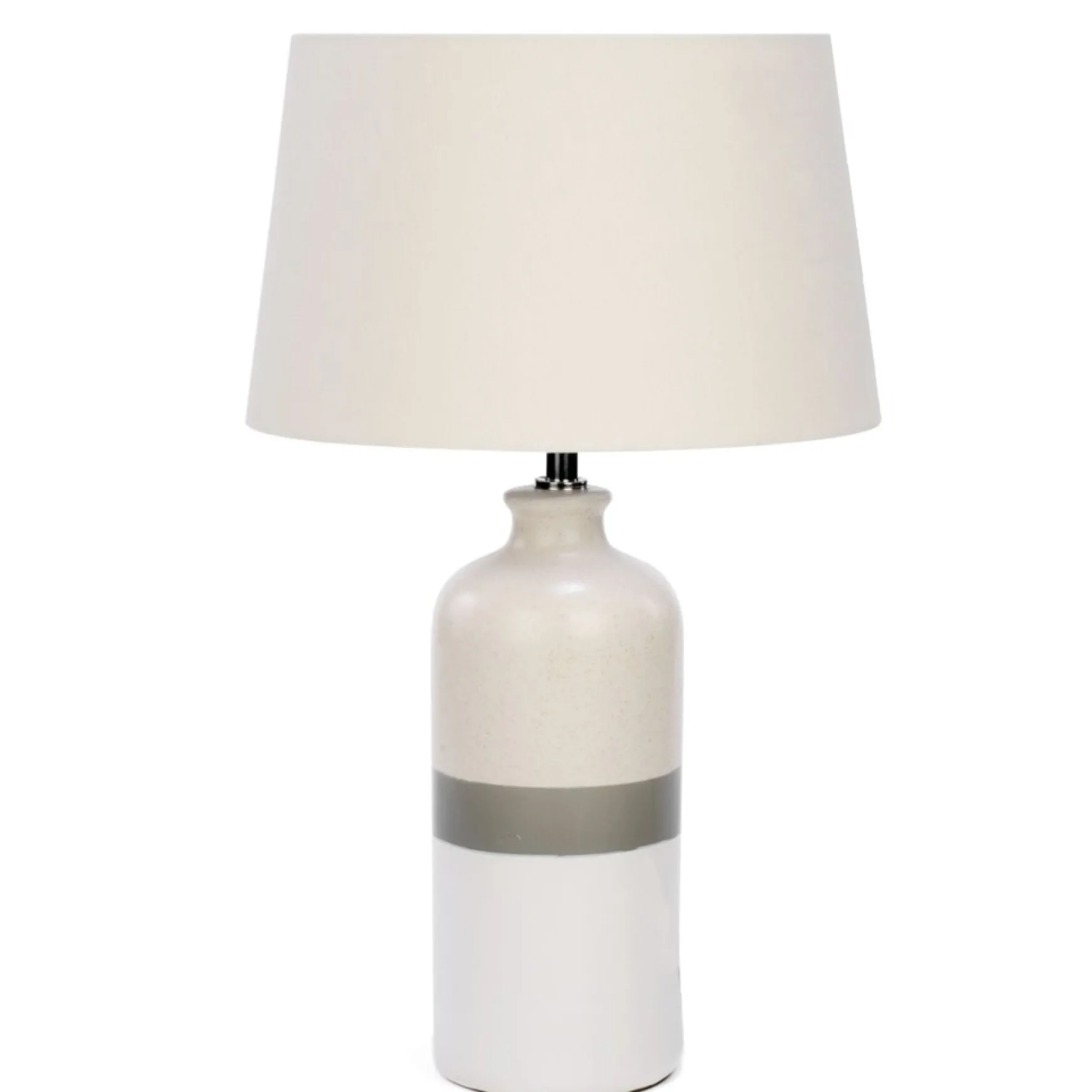 Luminaires*Attitudes Import 2 Table Lamp - Base With Gray Stripe