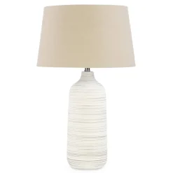 Luminaires*Attitudes Import 2 Table Lamp With Ribbed Base