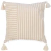 Cushions*Attitudes Import 2 Tassel Cushion - Beige