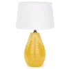 Luminaires*Attitudes Import 2 Textured Base Table Lamp - Yellow