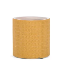Vases & Pots*Attitudes Import Textured Pot - Mustard Yellow