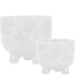 Vases & Pots*Attitudes Import Textured Stand Pot