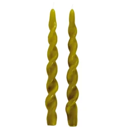 Decorative Candles*CTG Brands Twisted Candle Set - Green