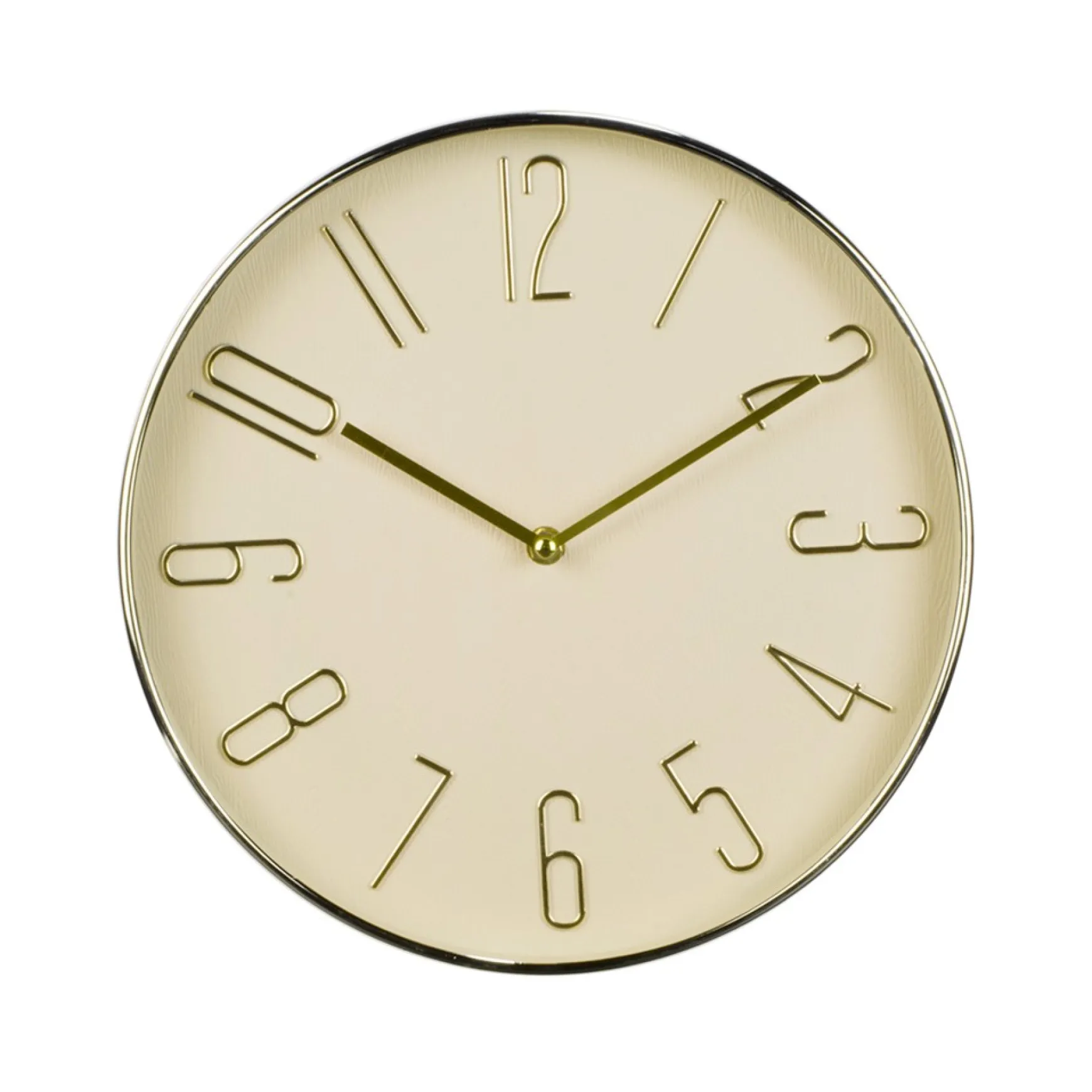 Clocks*Attitudes Import Wall Clock - Gold