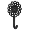 Handles & Hooks*Attitudes Import Wall Hook - Black Flower
