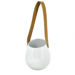 Wall Planters*Danesco Wall Mounted Planter With Leatherette Strap
