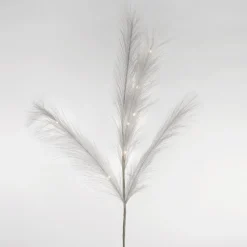 Dried Stems & Flowers*Attitudes Import White Feather Stem - Illuminated
