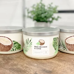 Scented Candles*Kozy x Three Wix & CO 3-Wick Candle - Lime And Coconut