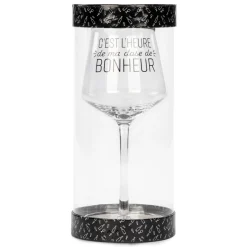 All For Wine*Attitudes Import 2 Wine Glass - Dose De Bonheur