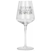 Products With Text*Attitudes Import 2 Wine Glass - Dose De Bonheur
