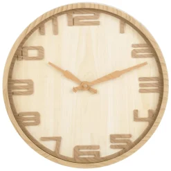 Clocks*Attitudes Import Wood Effect Wall Clock